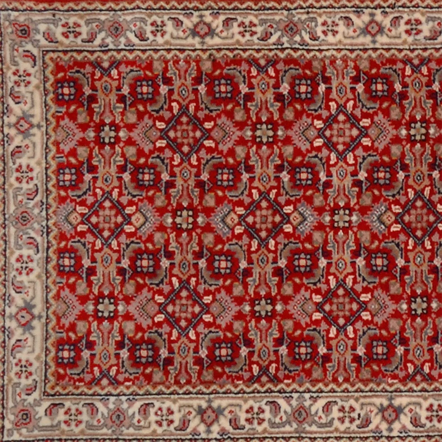 Hand-Knotted Bijar Indian Rug, 77 × 461 cm, Wool - Image 4