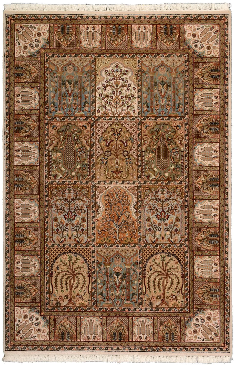 Bakhtiari Indian Rug 121 × 181 cm in Wool, hand-knotted