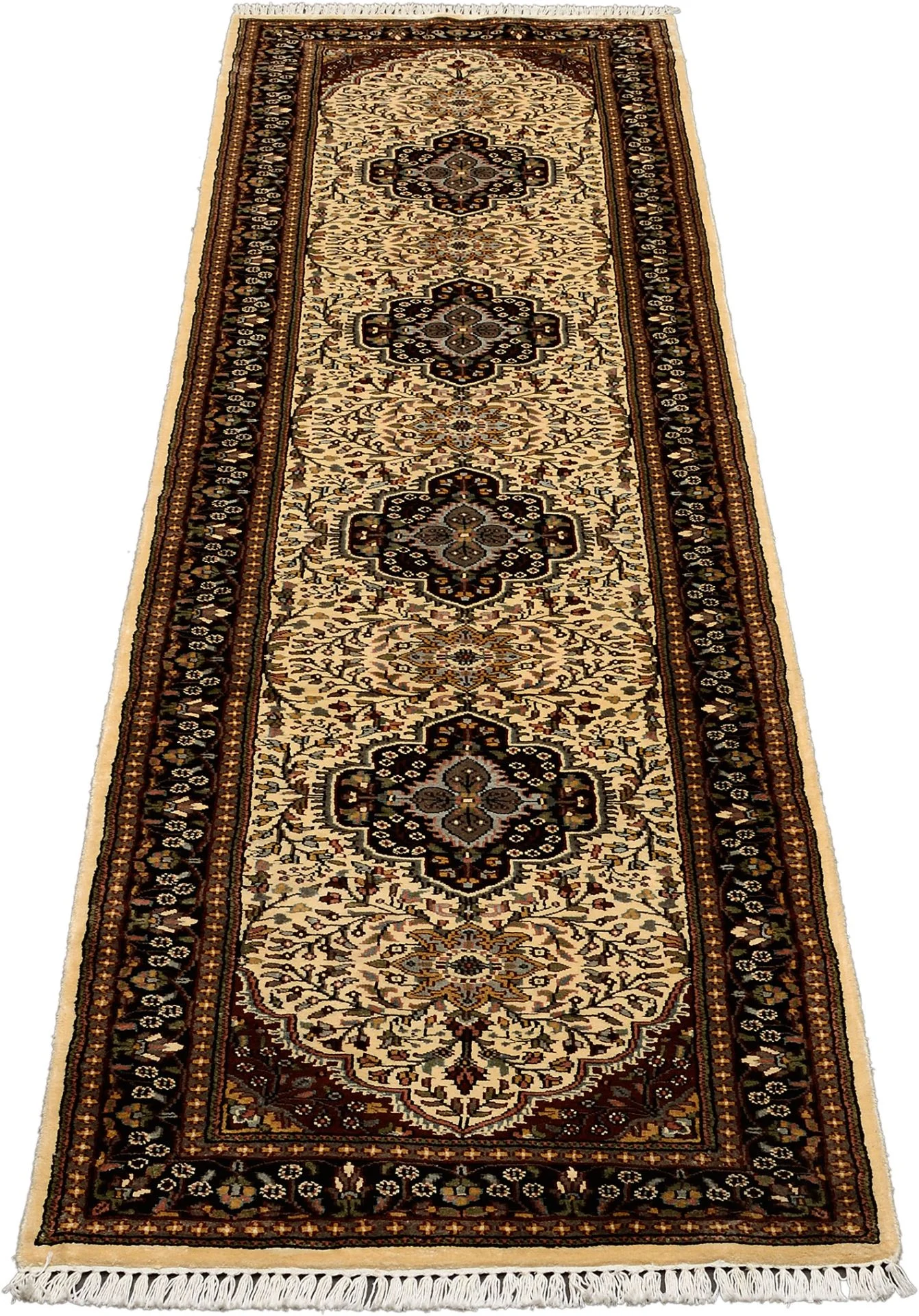 Alternative view of Hand-Knotted Indian Rug, 78 × 316 cm