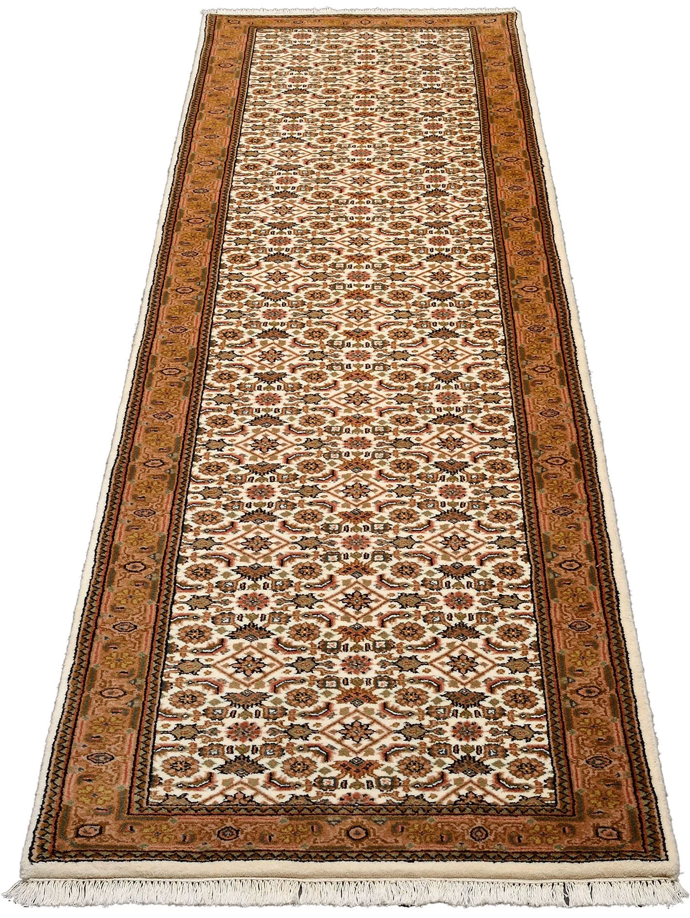 Alternative view of Hand-Knotted Bijar Indian Rug, 81 × 337 cm, Wool