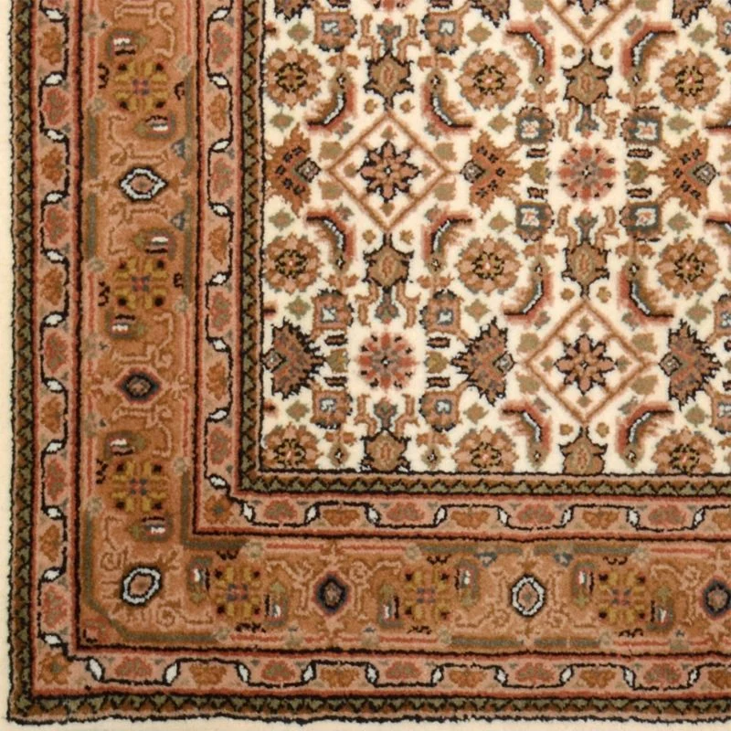 Hand-Knotted Herati Indian Rug, 123 × 182 cm, Wool - Image 4
