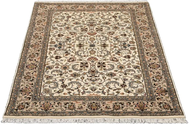 Alternative view of Hand-Knotted Isfahan Indian Rug, 119 × 182 cm, Wool