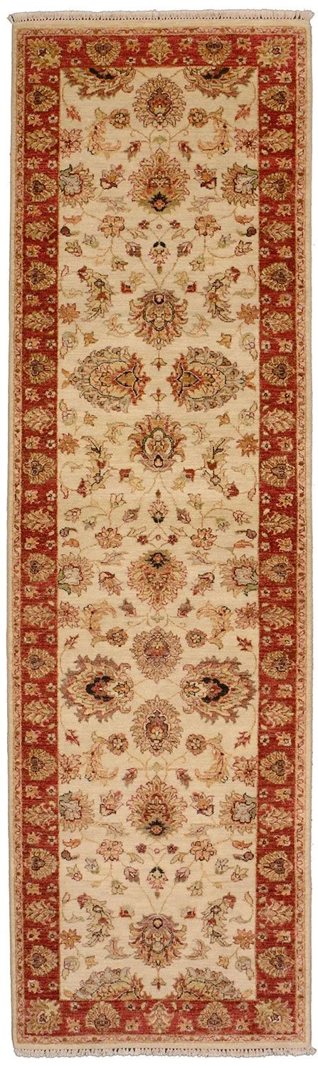 Wool Ziegler Pakistani Rug 86 × 298 cm, hand-knotted