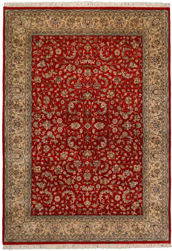 Isfahan Indian Rug 169 × 238 cm in Wool, hand-knotted