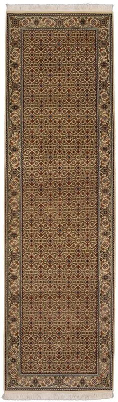 Wool Tabriz Indian Rug 86 × 298 cm, hand-knotted