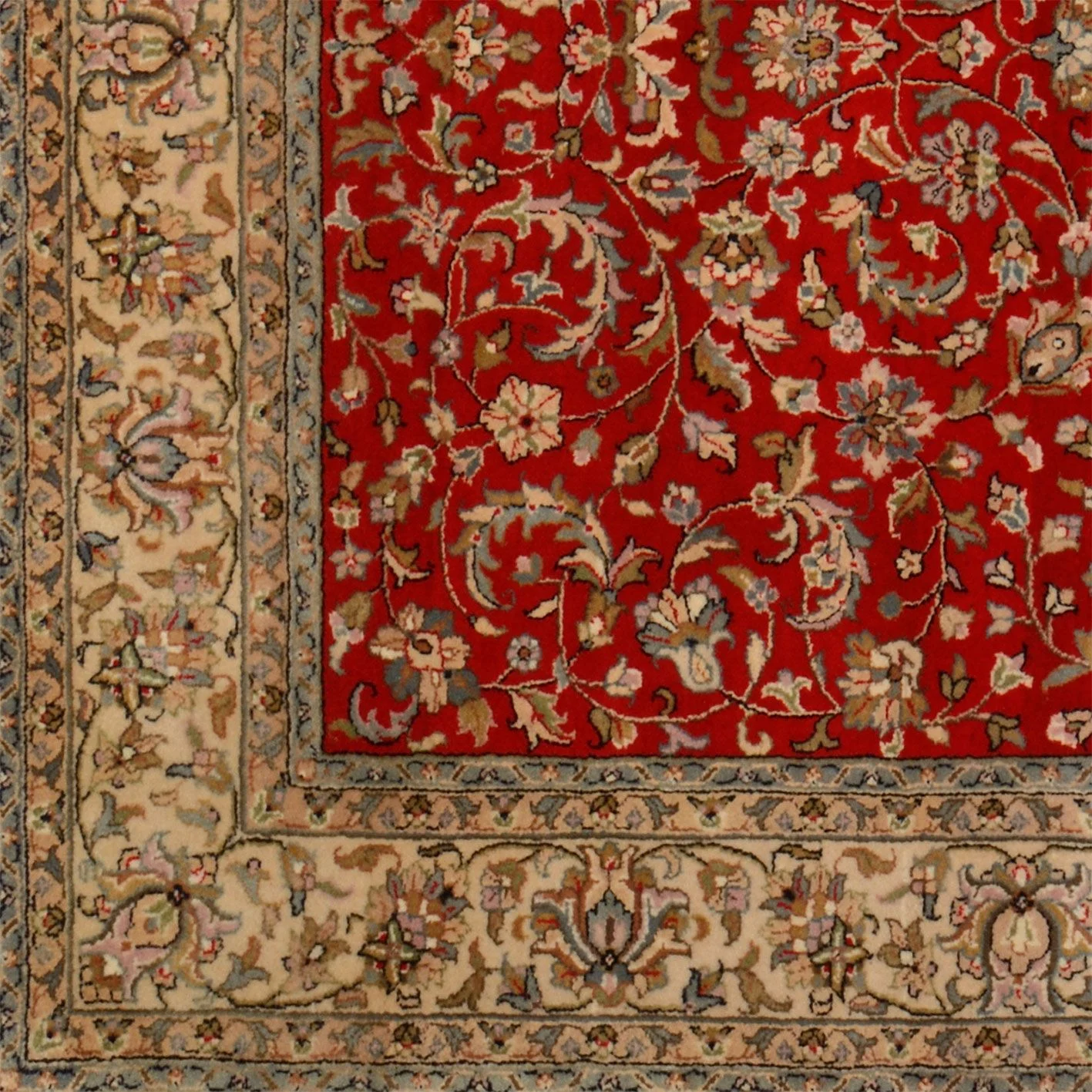 Isfahan Indian Rug 169 × 238 cm in Wool, hand-knotted - Image 4