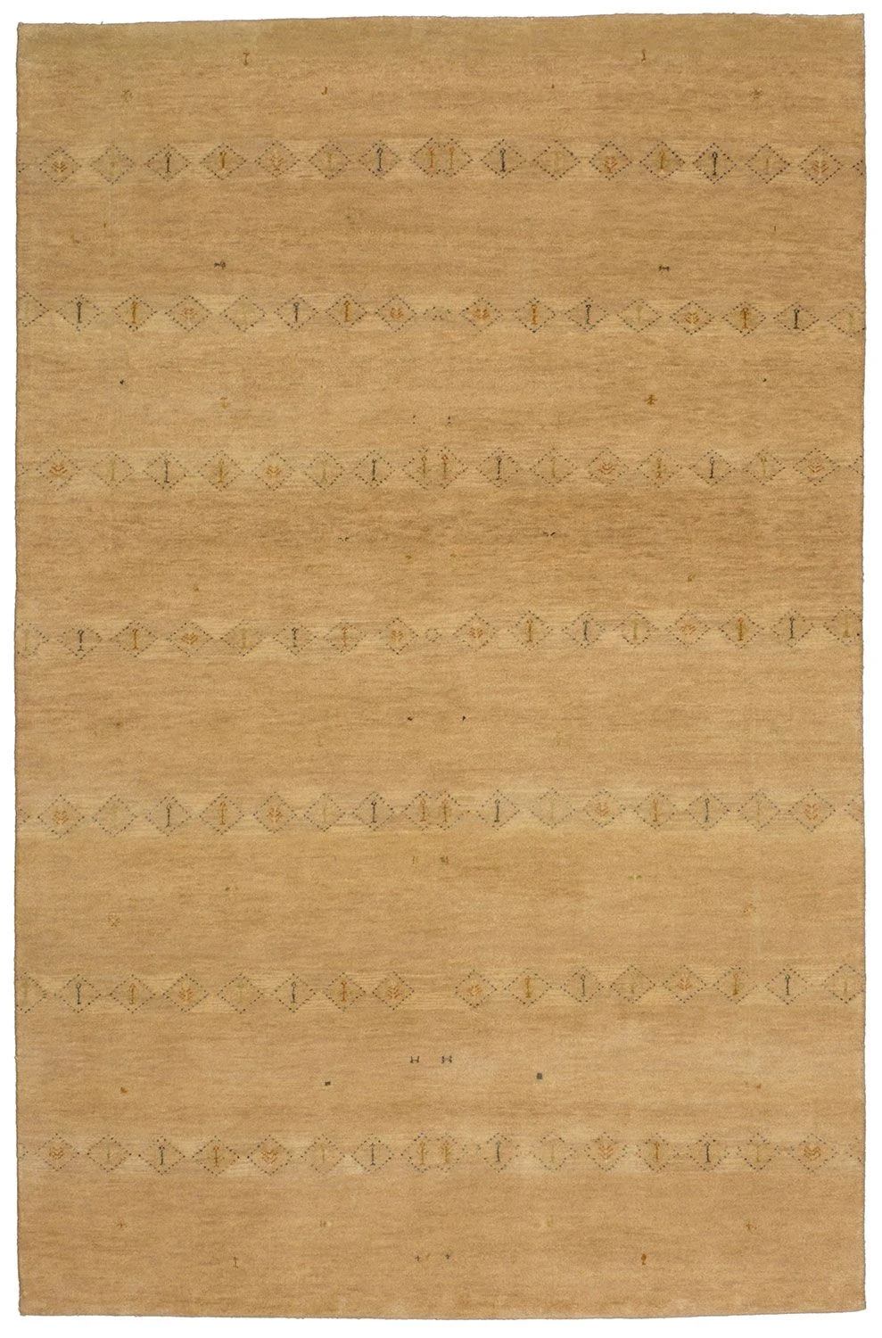 Hand-Knotted Loribaft Indian Rug, 122 × 184 cm, Wool