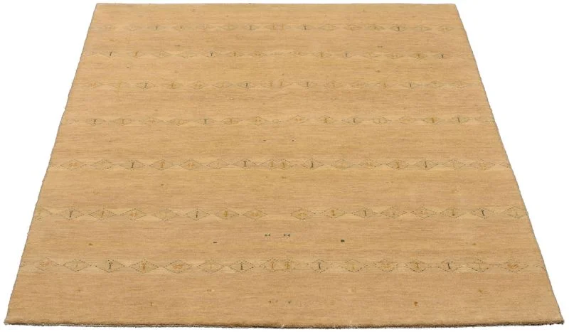 Alternative view of Hand-Knotted Loribaft Indian Rug, 122 × 184 cm, Wool