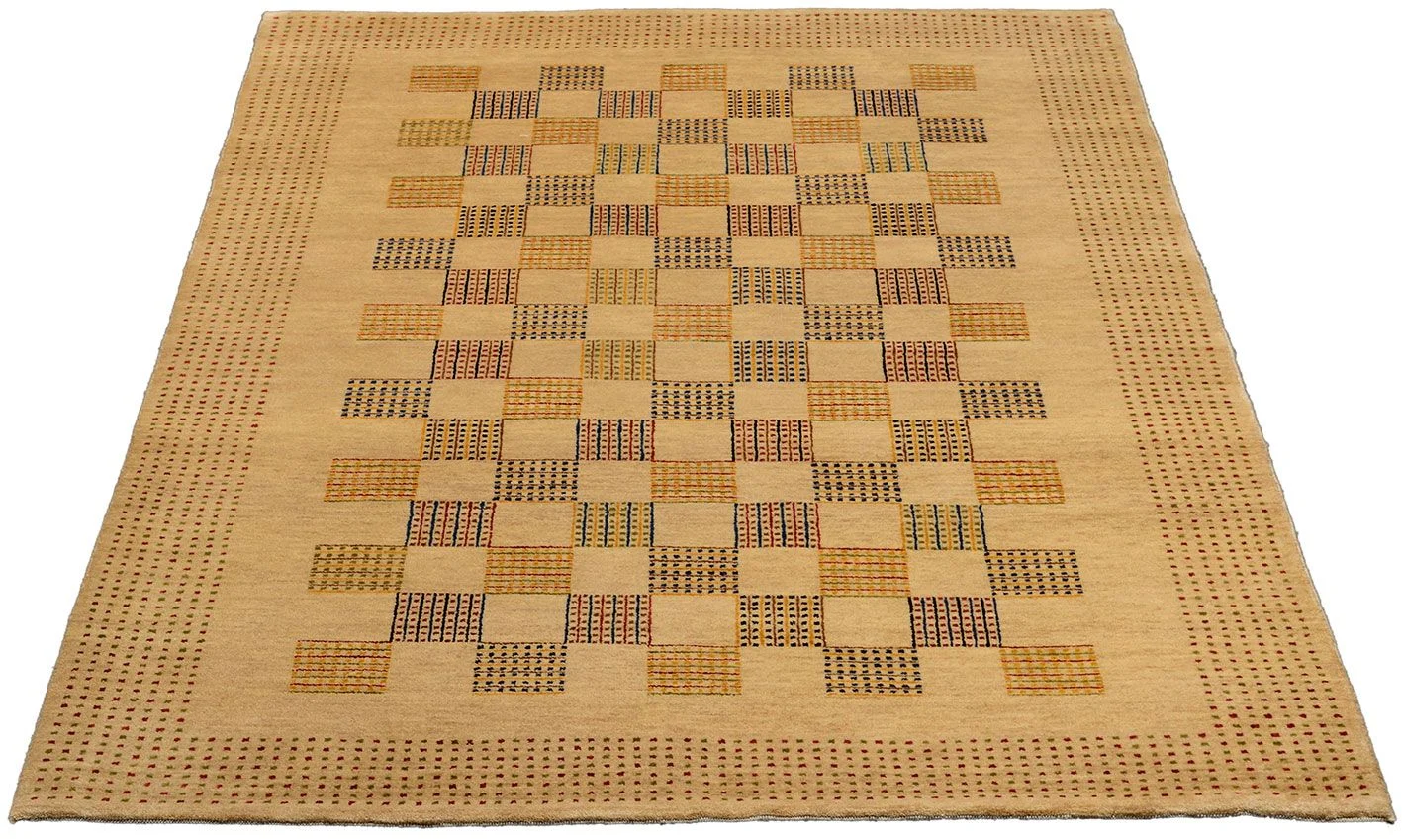 Alternative view of Loribaft Indian Rug 124 × 192 cm in Wool, hand-knotted