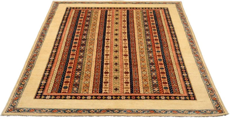 Alternative view of Ziegler Afghan Rug 177 × 233 cm in Wool, hand-knotted
