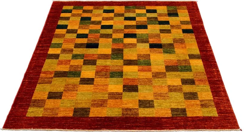 Alternative view of Ziegler Pakistani Rug 146 × 181 cm in Wool, hand-knotted