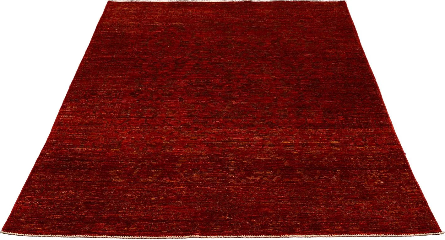 Alternative view of Hand-Knotted Loribaft Pakistani Rug, 175 × 249 cm, Wool