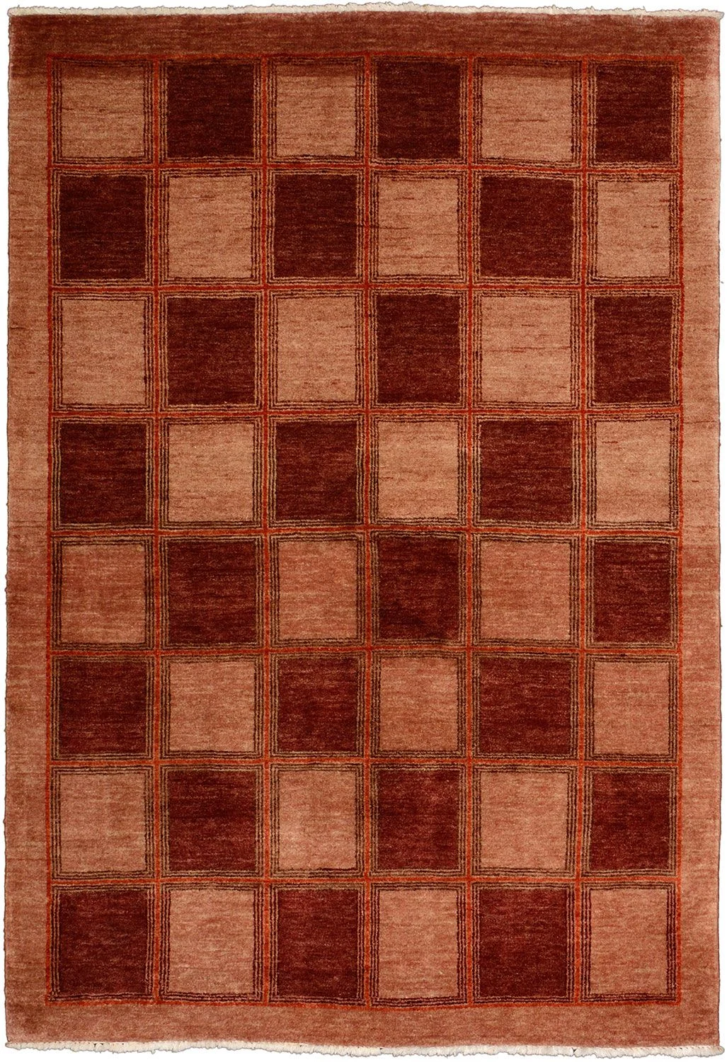 Hand-Knotted Loribaft Pakistani Rug, 139 × 199 cm, Wool
