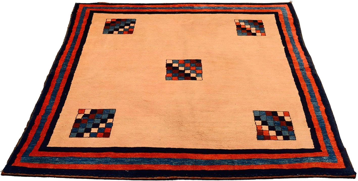 Alternative view of Hand-Knotted Gabbeh Pakistani Rug, 162 × 204 cm, Wool