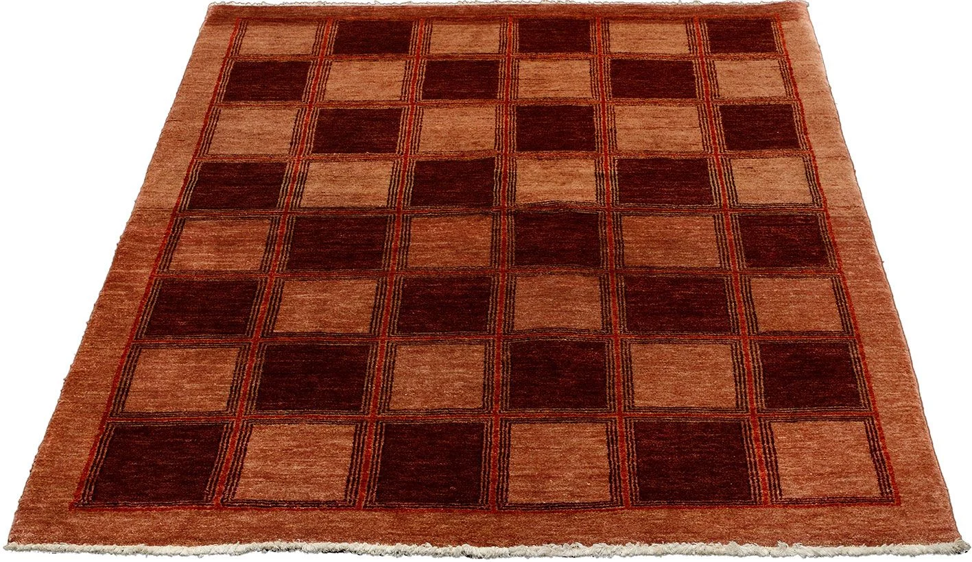 Alternative view of Hand-Knotted Loribaft Pakistani Rug, 139 × 199 cm, Wool