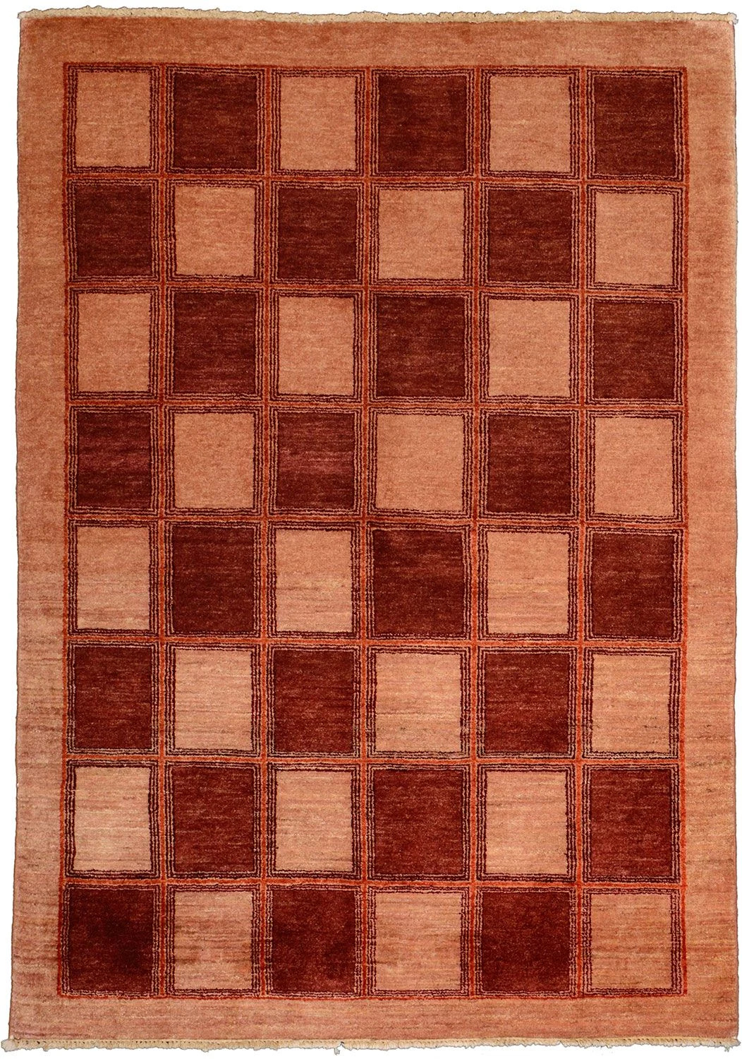 Hand-Knotted Loribaft Pakistani Rug, 136 × 190 cm, Wool