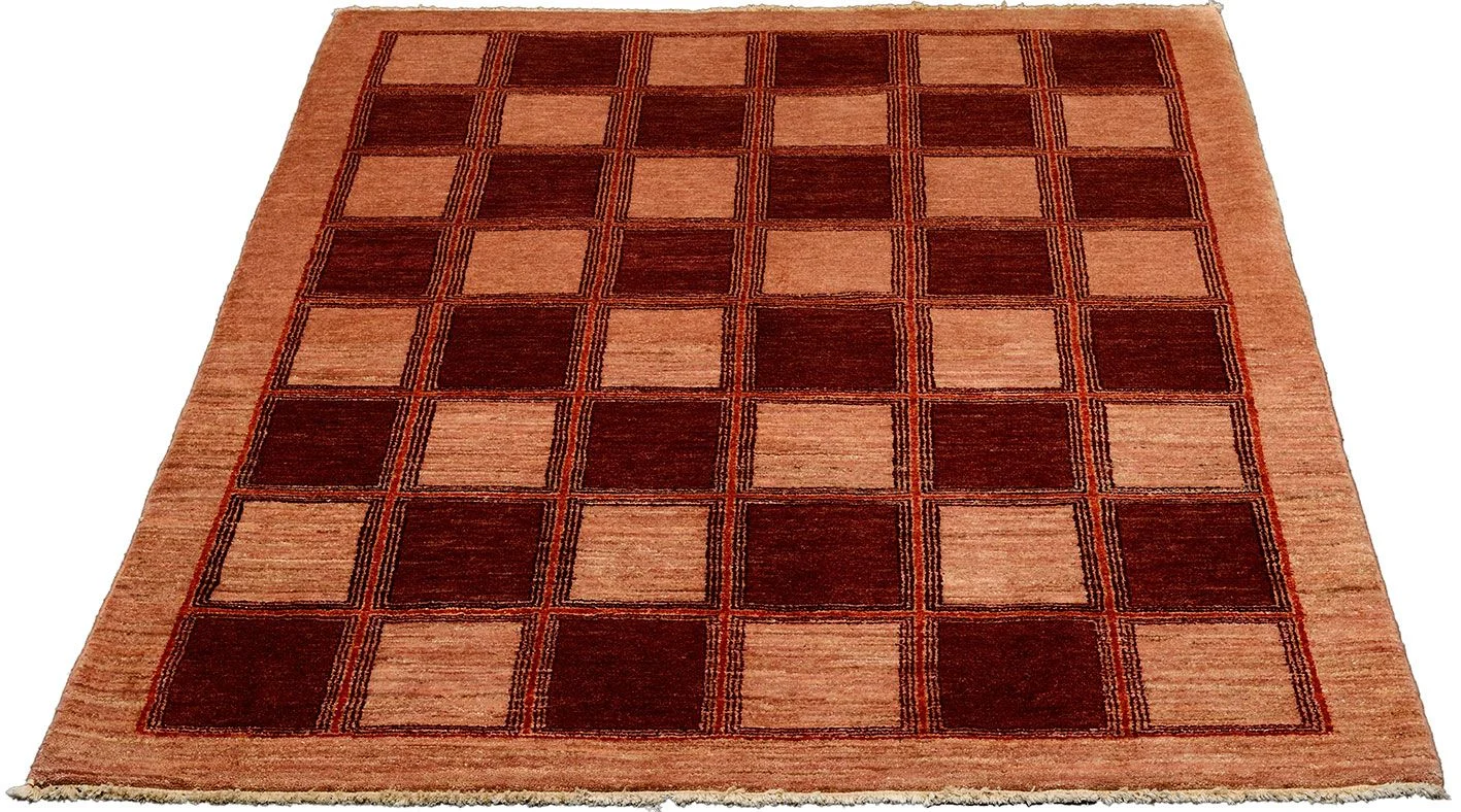 Alternative view of Hand-Knotted Loribaft Pakistani Rug, 136 × 190 cm, Wool
