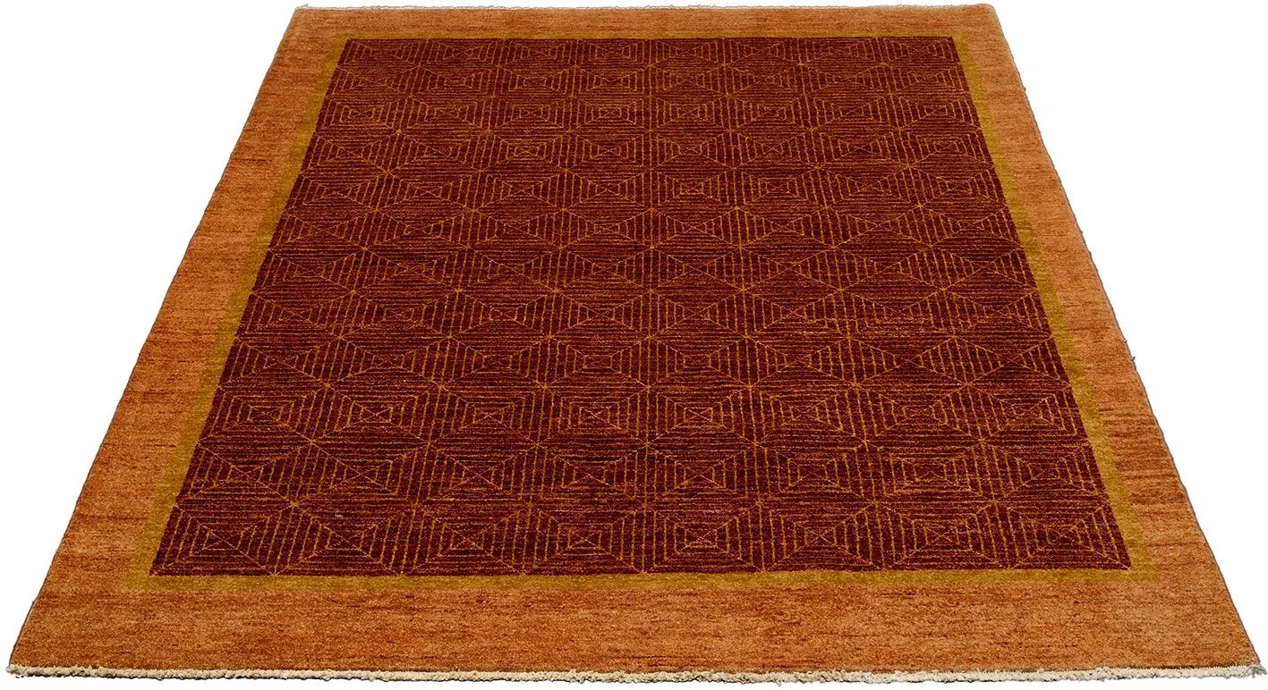 Alternative view of Hand-Knotted Loribaft Pakistani Rug, 169 × 242 cm, Wool