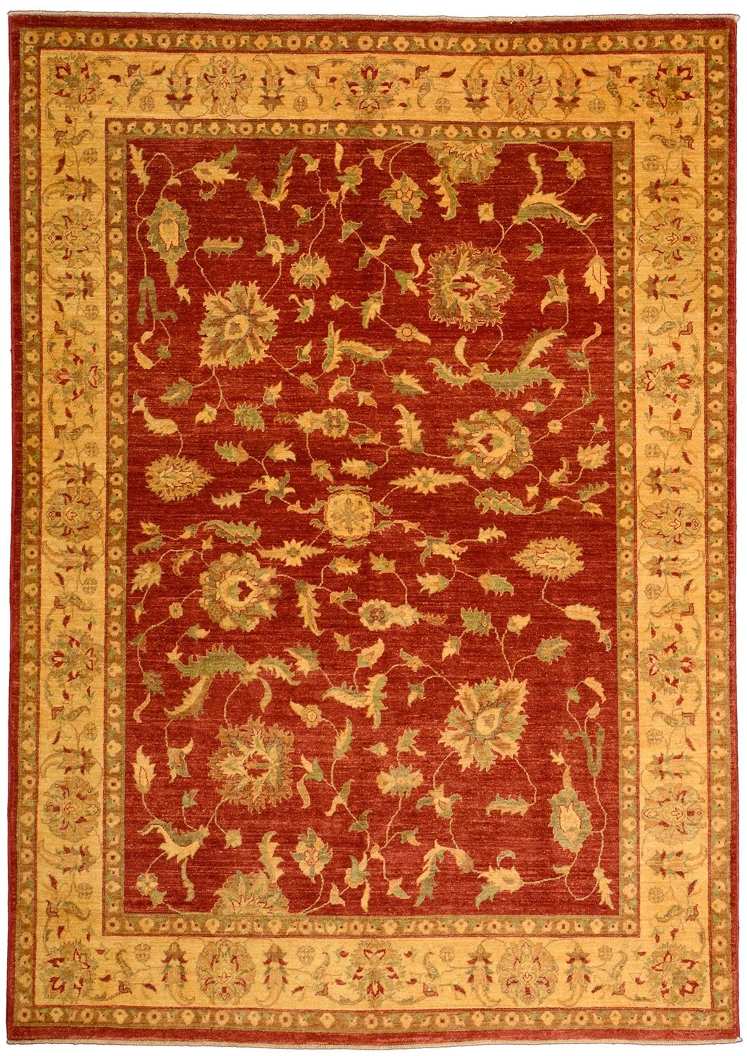 Ziegler Pakistani Rug 167 × 236 cm in Wool, hand-knotted