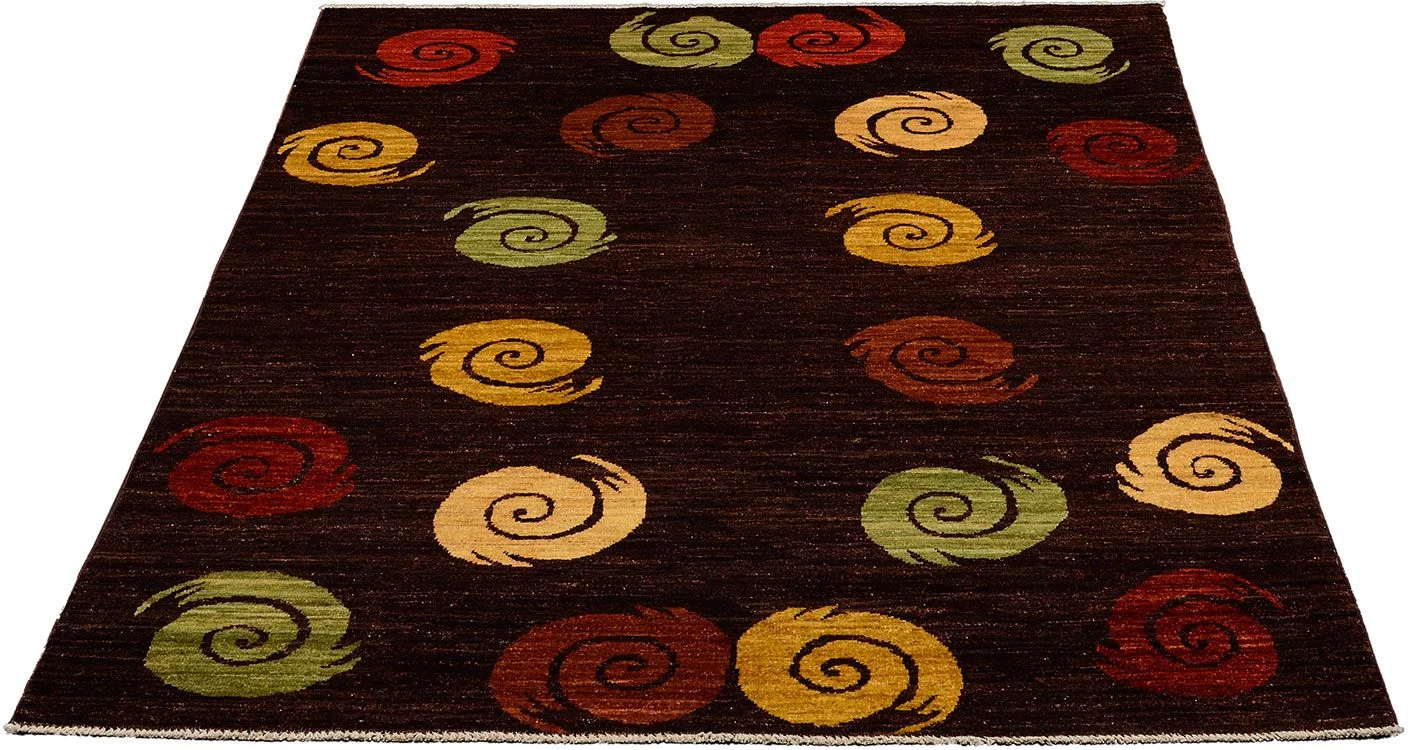 Alternative view of Hand-Knotted Ziegler Pakistani Rug, 150 × 197 cm, Wool