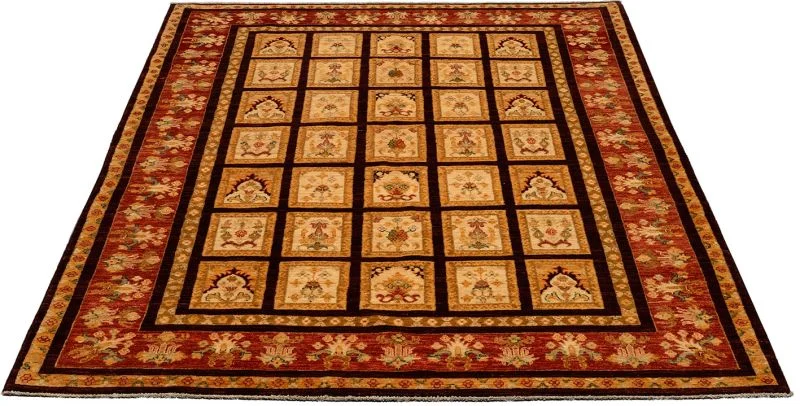 Alternative view of Ziegler Pakistani Rug 176 × 234 cm in Wool, hand-knotted