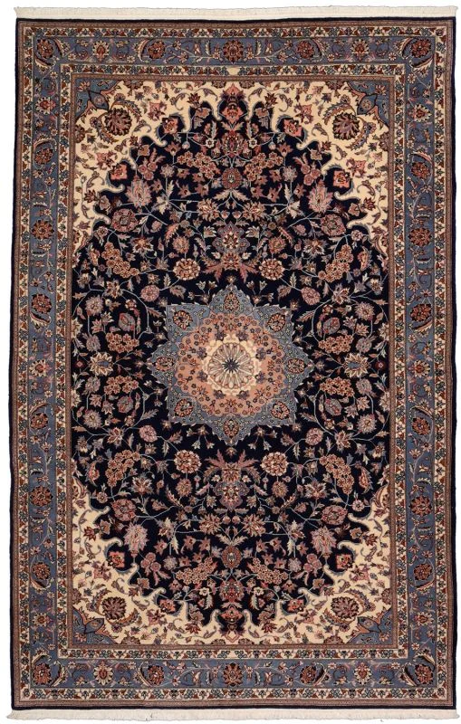 Hand-Knotted Isfahan Chinese Rug, 156 × 243 cm, Wool