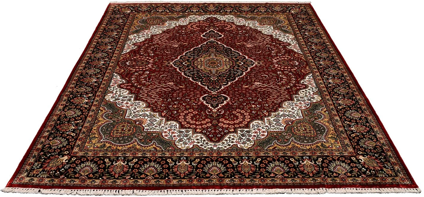 Alternative view of Hand-Knotted Indian Rug, 246 × 311 cm