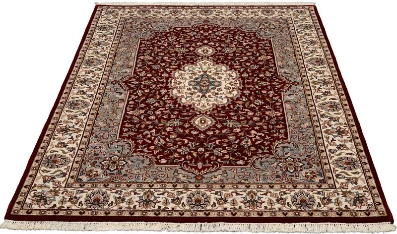 Alternative view of Tabriz Indian Rug 167 × 239 cm in Wool, hand-knotted