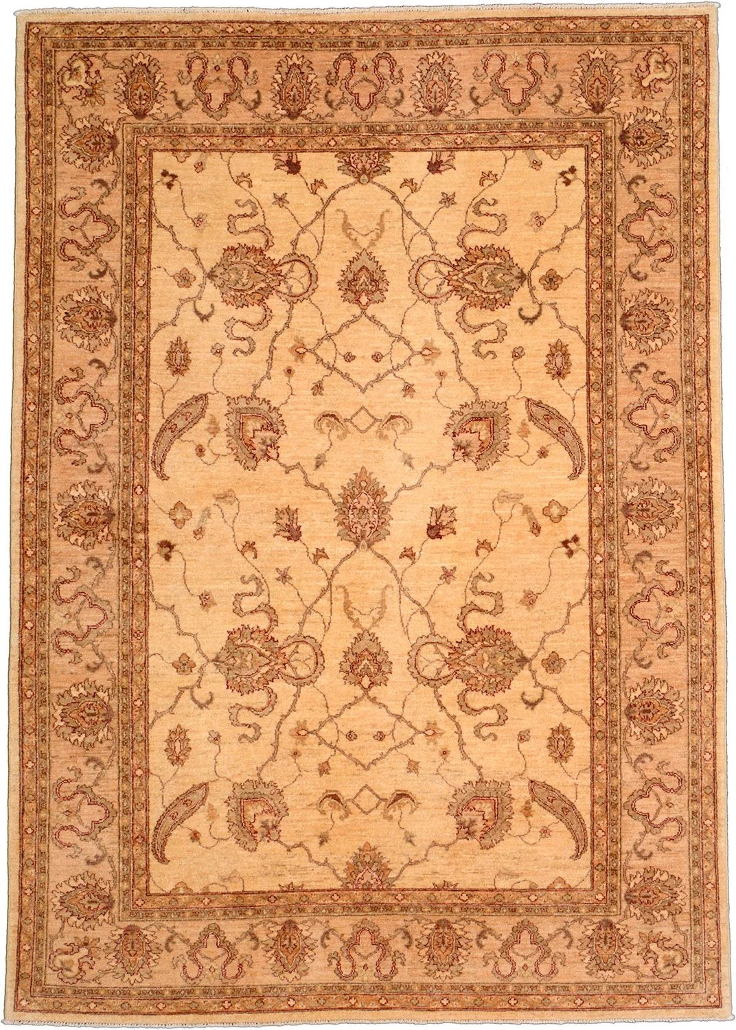 Wool Ziegler Pakistani Rug 183 × 258 cm, hand-knotted