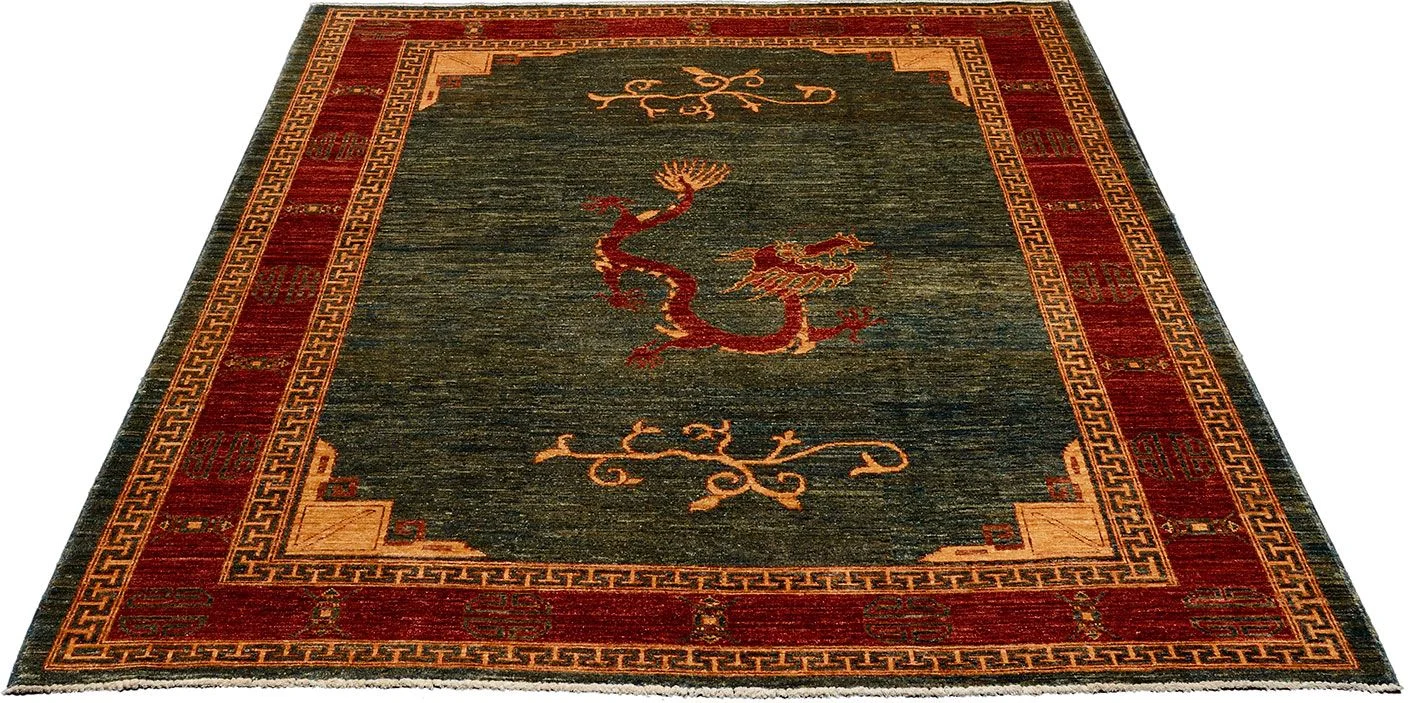 Alternative view of Wool Ziegler Pakistani Rug 197 × 249 cm, hand-knotted