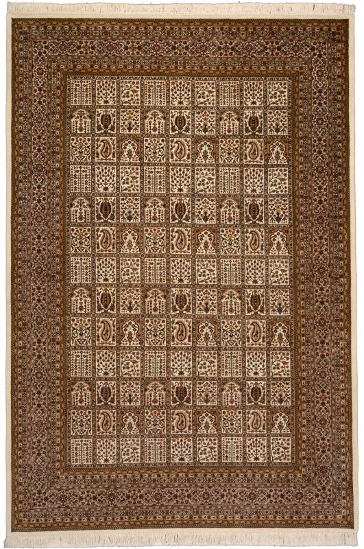 Wool Qom Indian Rug 200 × 292 cm, hand-knotted