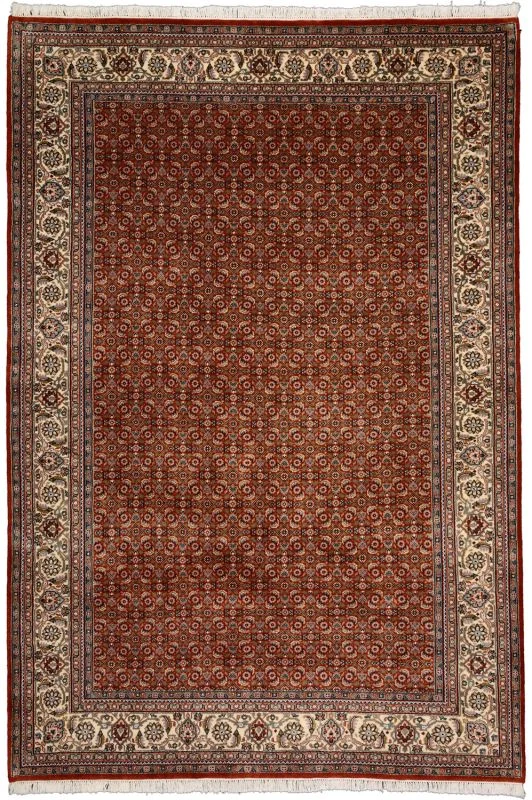 Wool Tabriz Indian Rug 200 × 293 cm, hand-knotted