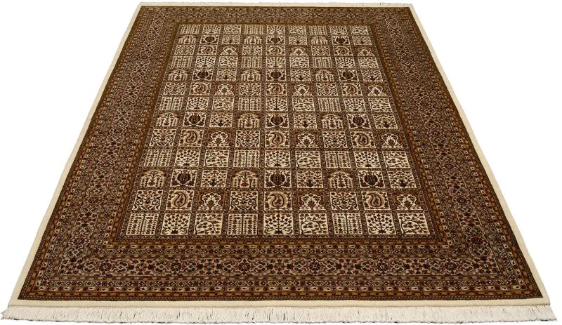 Alternative view of Wool Qom Indian Rug 200 × 292 cm, hand-knotted