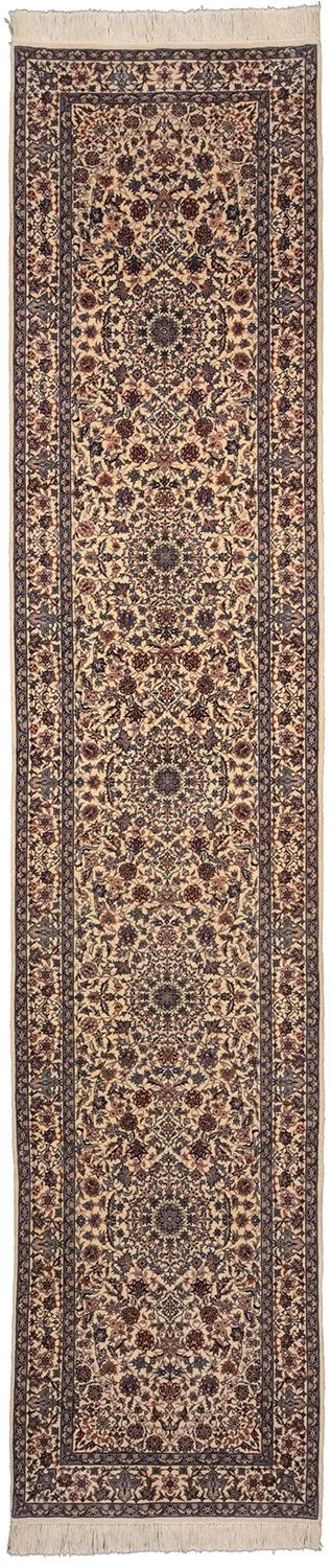 Hand-Knotted Isfahan Chinese Rug, 83 × 380 cm, Wool