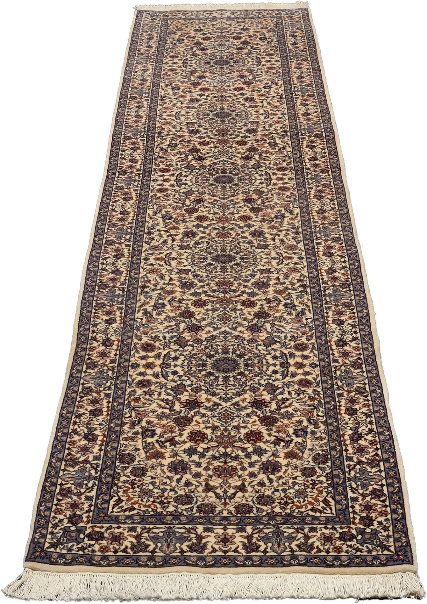 Alternative view of Hand-Knotted Isfahan Chinese Rug, 83 × 380 cm, Wool