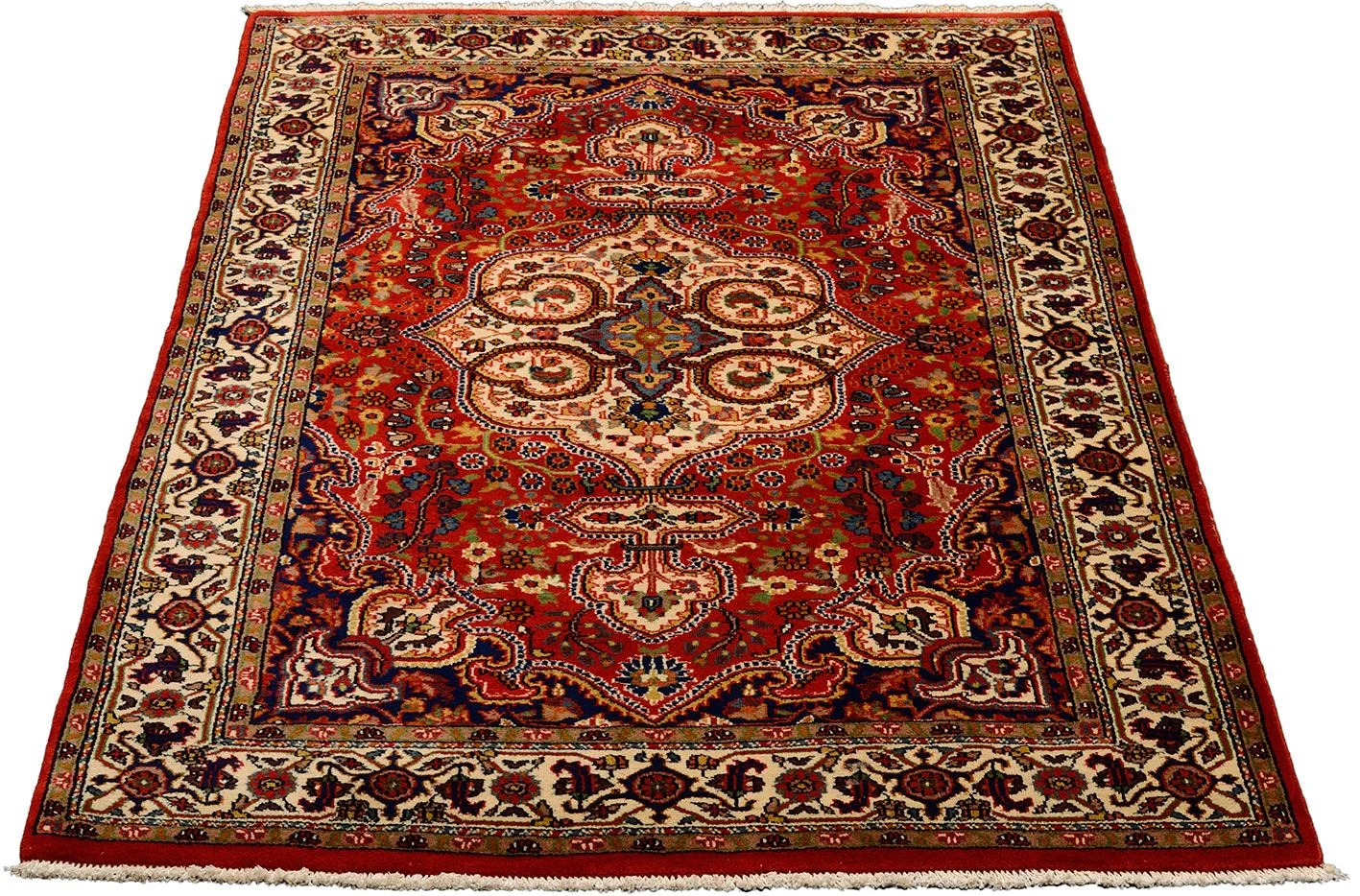 Alternative view of Afghan Rug 128 × 178 cm in Wool, hand-knotted