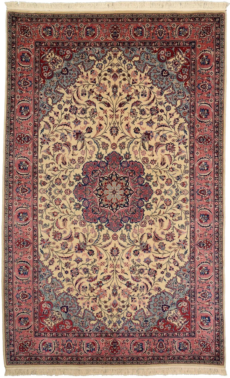 Wool Isfahan Chinese Rug 150 × 245 cm, hand-knotted