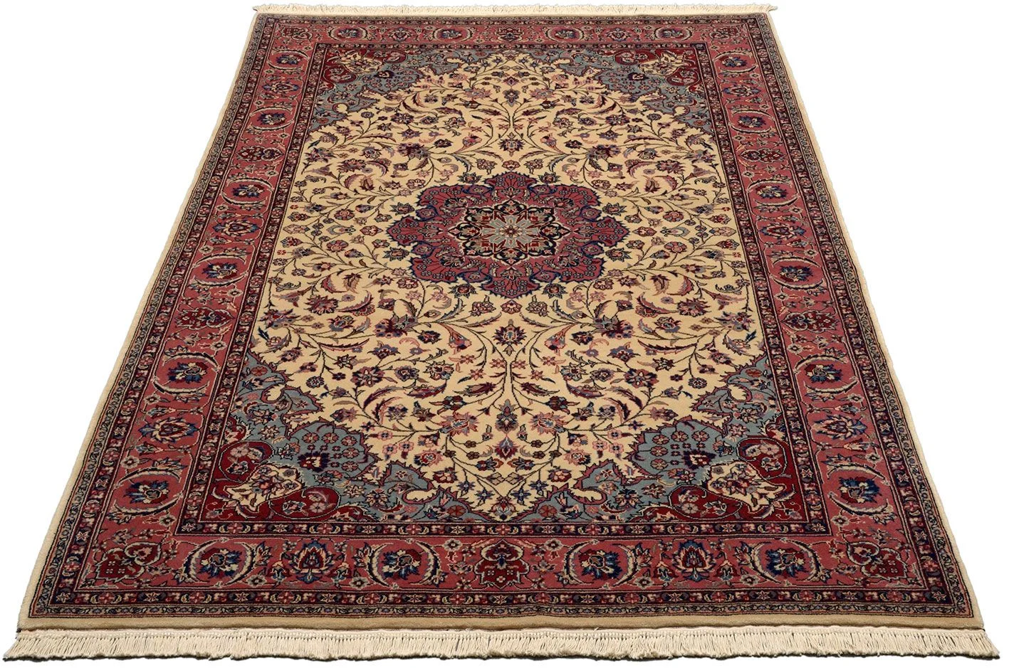 Alternative view of Wool Isfahan Chinese Rug 150 × 245 cm, hand-knotted