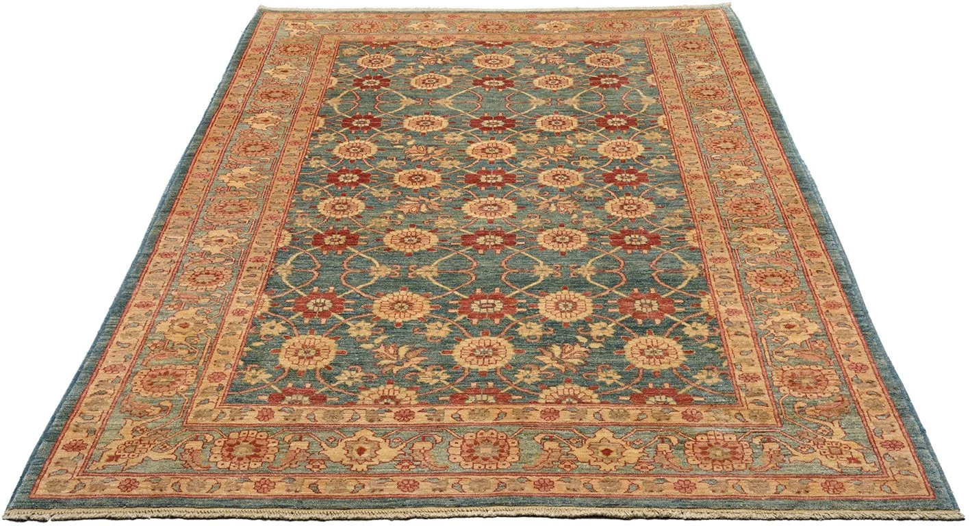 Alternative view of Hand-Knotted Ziegler Pakistani Rug, 182 × 283 cm, Wool