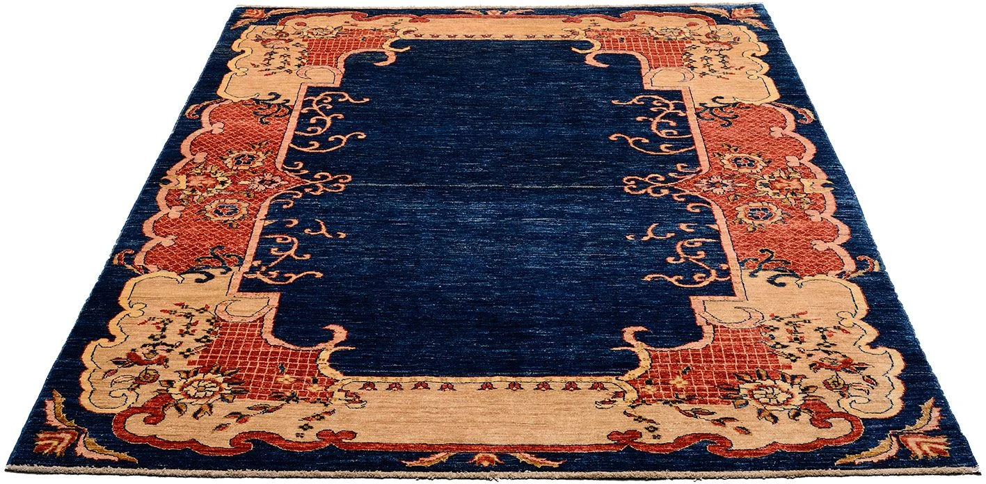 Alternative view of Hand-Knotted Ziegler Pakistani Rug, 208 × 251 cm, Wool