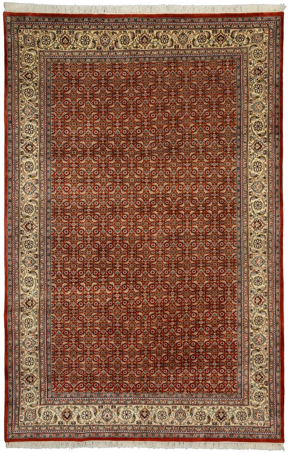 Tabriz Indian Rug 196 × 300 cm in Wool, hand-knotted