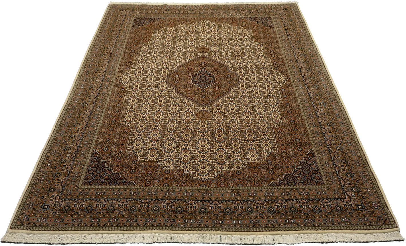 Alternative view of Bijar Indian Rug 197 × 287 cm in Wool, hand-knotted