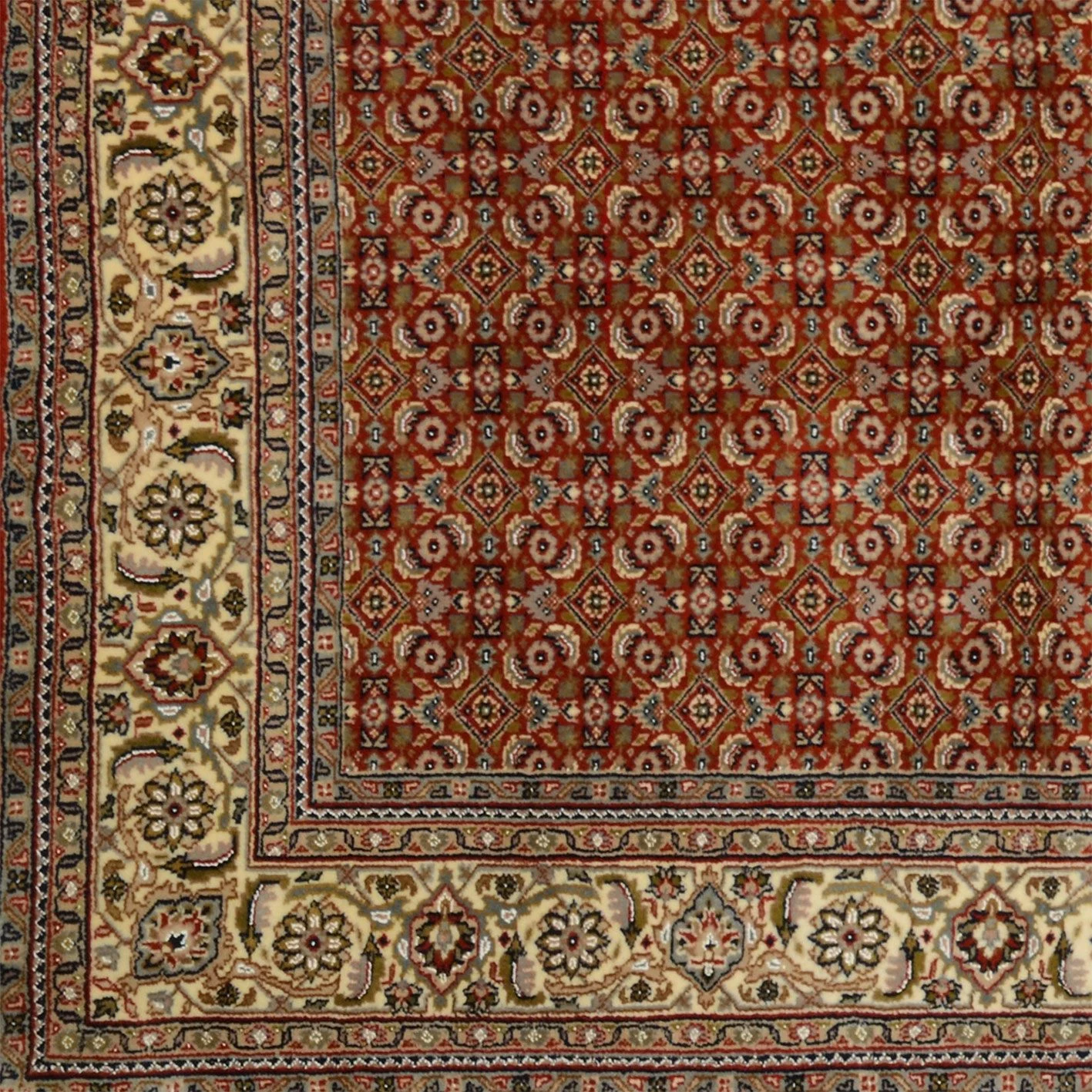 Tabriz Indian Rug 196 × 300 cm in Wool, hand-knotted - Image 4