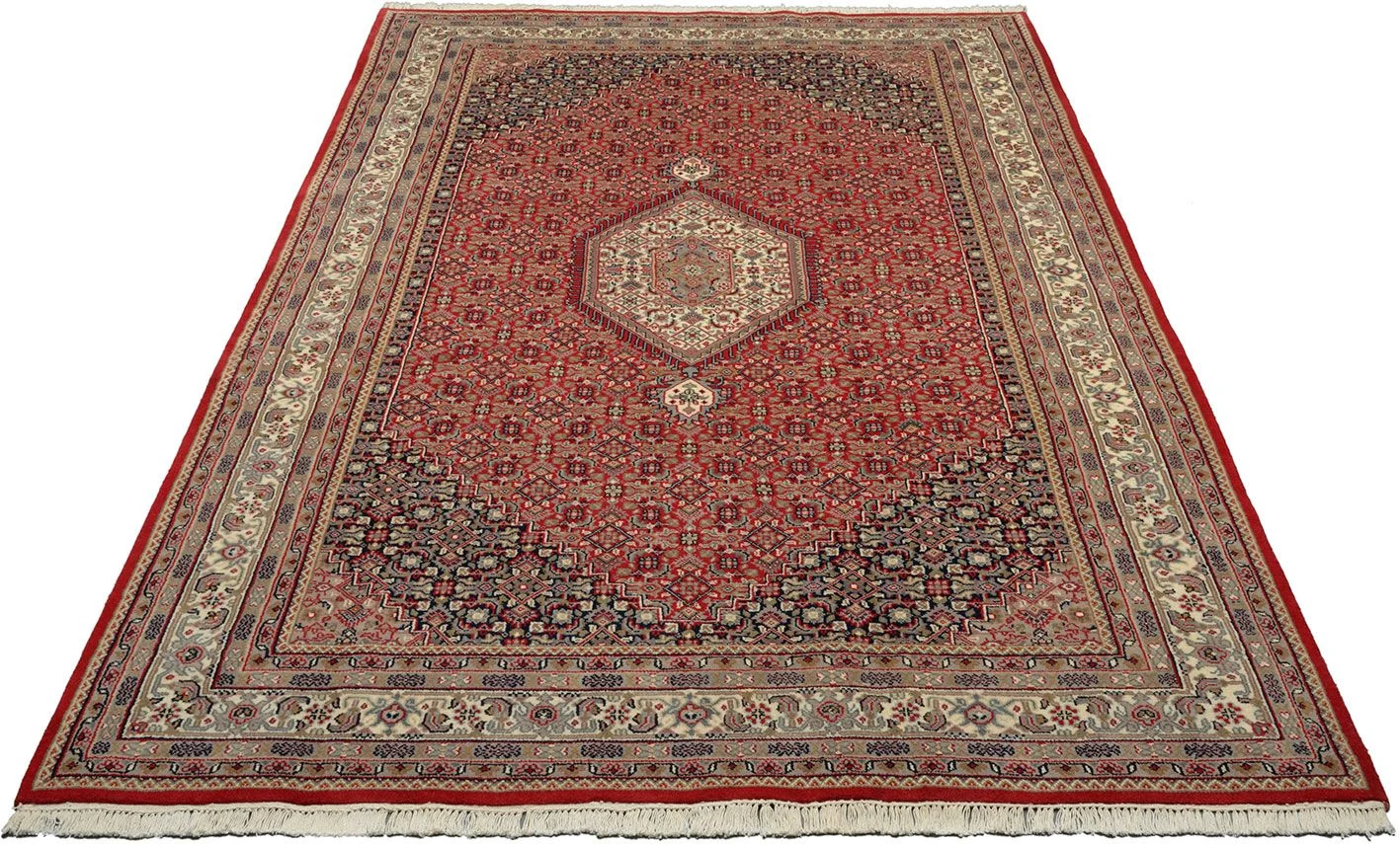 Alternative view of Hand-Knotted Bijar Indian Rug, 193 × 298 cm, Wool