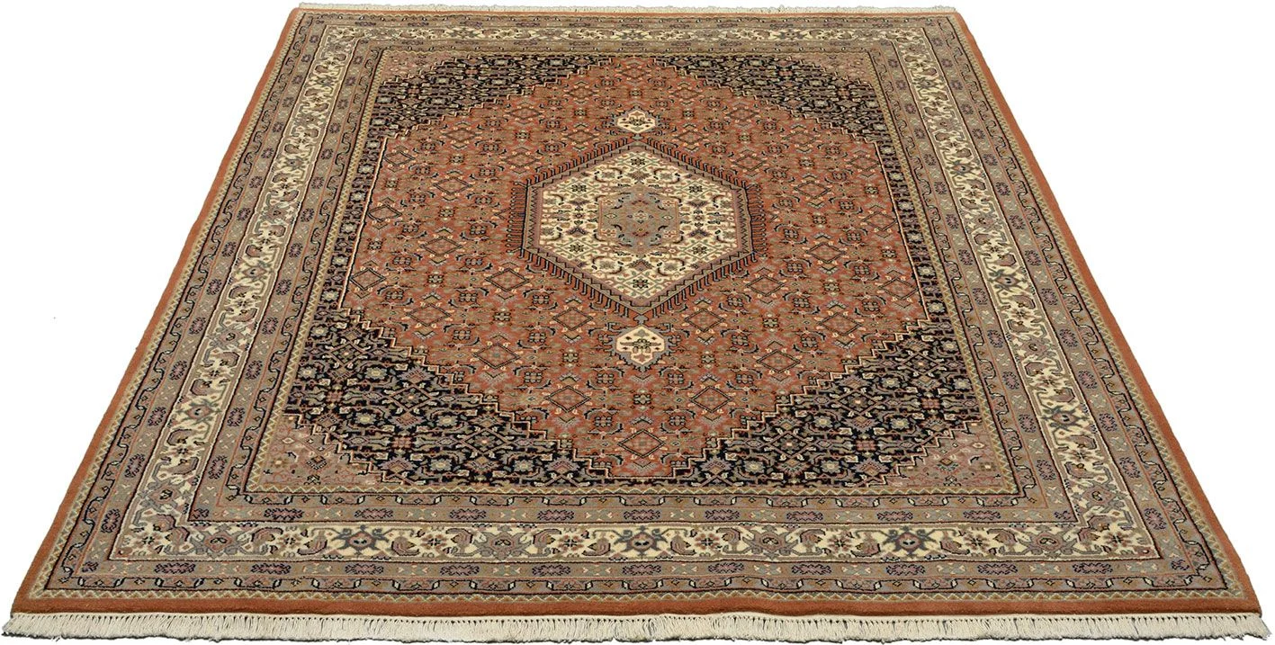 Alternative view of Bijar Indian Rug 198 × 246 cm in Wool, hand-knotted