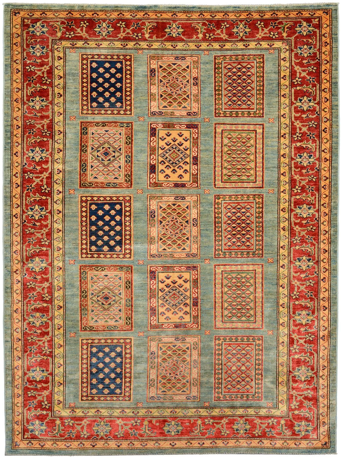 Ziegler Pakistani Rug 180 × 241 cm in Wool, hand-knotted
