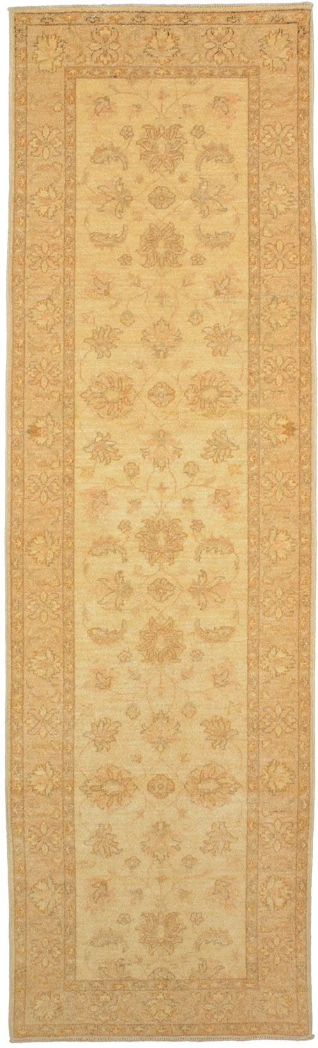 Hand-Knotted Ziegler Pakistani Rug, 87 × 296 cm, Wool