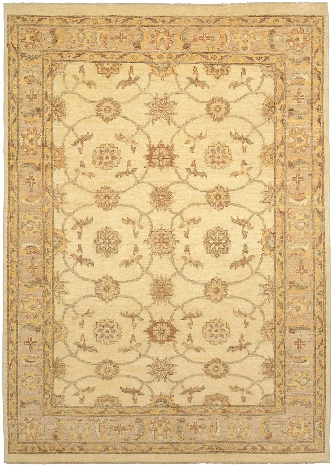 Ziegler Pakistani Rug 159 × 223 cm in Wool, hand-knotted