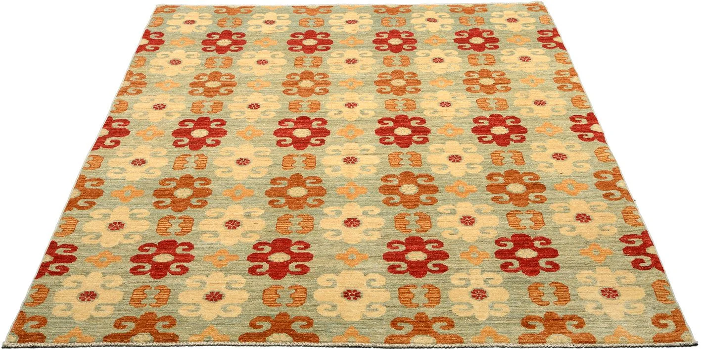 Alternative view of Wool Ziegler Pakistani Rug 177 × 225 cm, hand-knotted