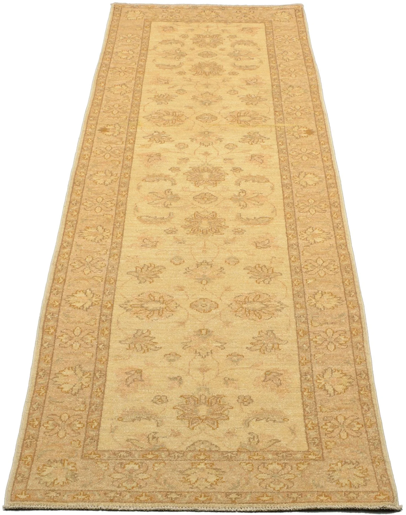 Alternative view of Hand-Knotted Ziegler Pakistani Rug, 87 × 296 cm, Wool